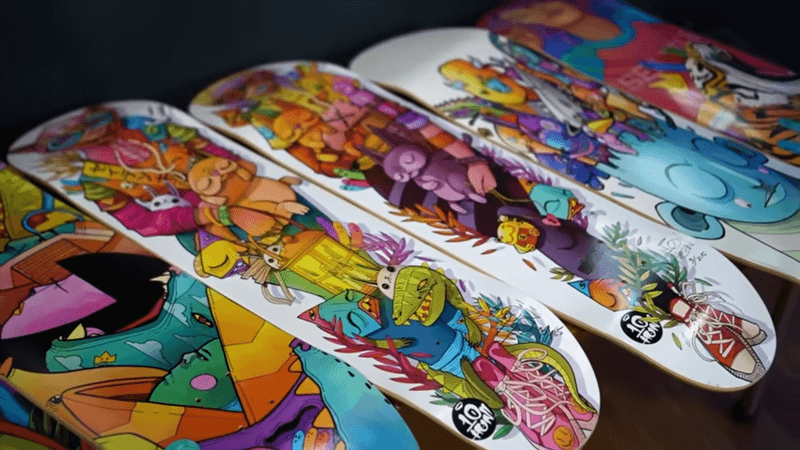 collection of mellow concave skateboard