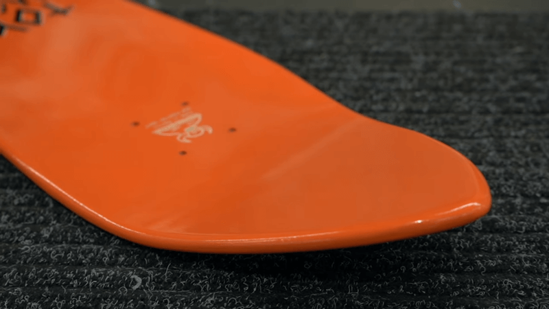 orange sharp head skateboard deck shapes